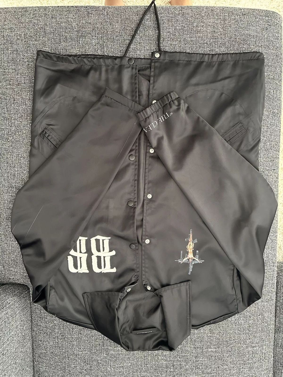 Black Scale Light Jackets Black Scale LACK SCALE X GREG YUNA BLACK COACH JACKET
