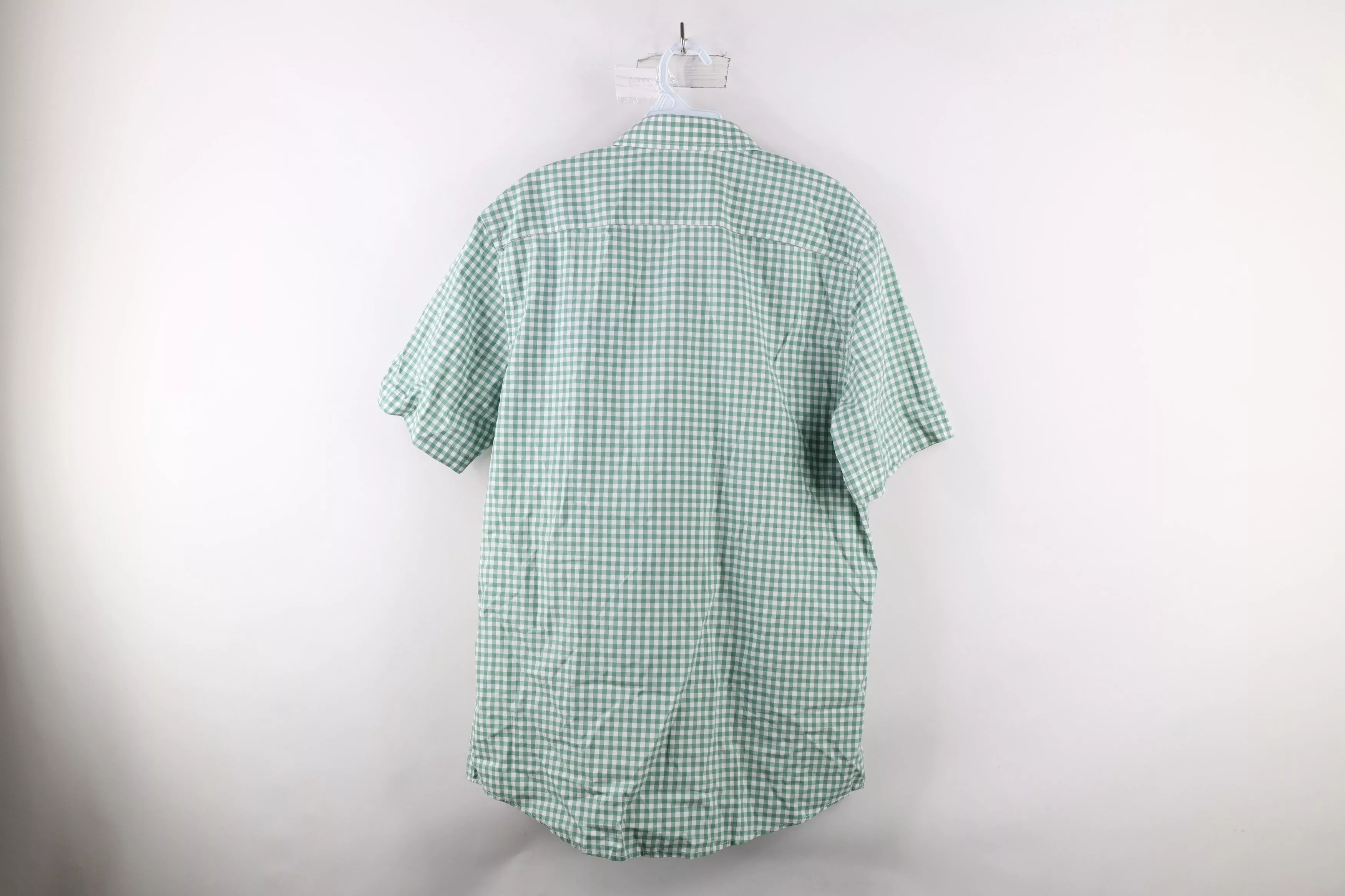 UNTUCKit Shirts Button Ups UNTUCKit × Vintage Untuckit Fit Short Sleeve Collared Button Shirt Green Plaid Multi