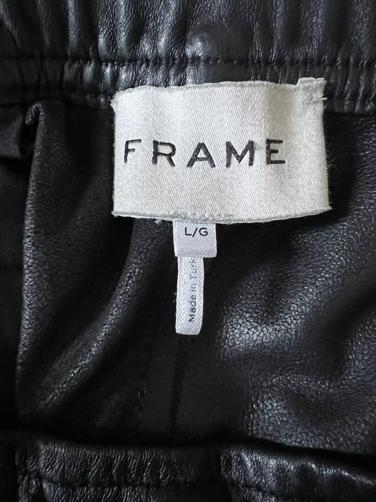 Frame Sweatpants Joggers Frame CARGO LAMBSKIN PANT Black
