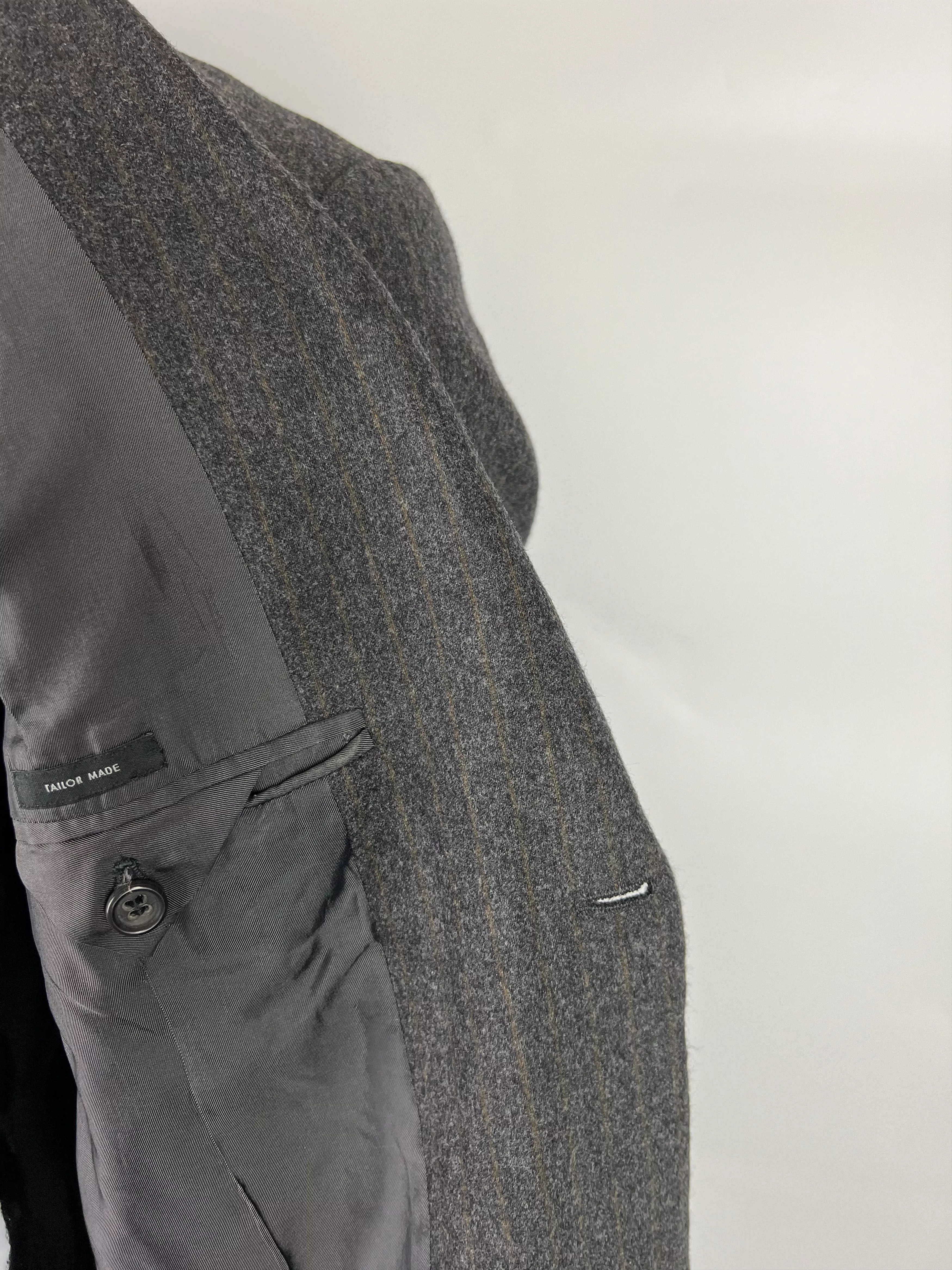 Jil Sander Blazers Jil Sander × Raf Simons Jil Sander Raf Simons Era Striped Wool Blazer Size 50R Multi