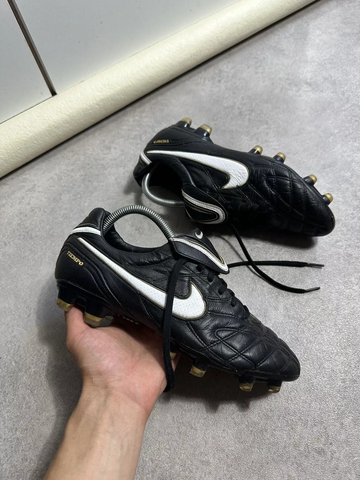 Nike Boots Nike × Vintage Mens Boots Nike Tiempo Air Legend III FG Vintage 2009 Pro Black