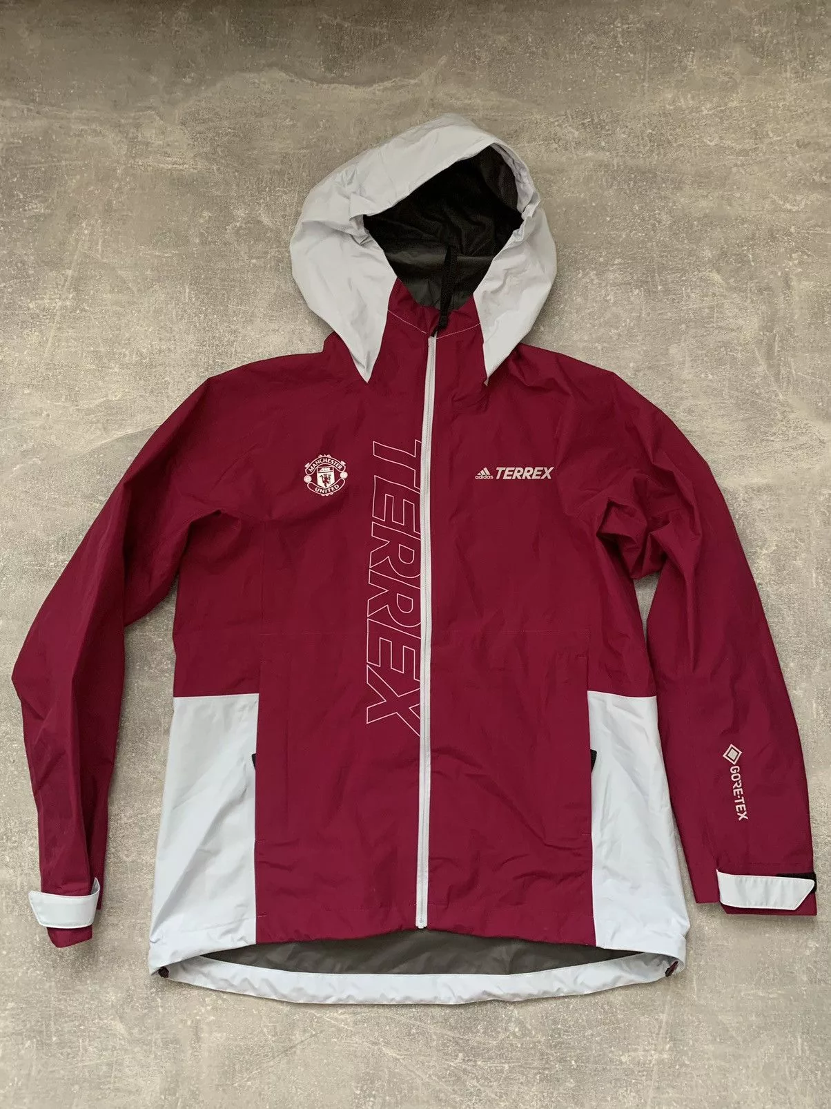 Adidas Rain Jackets Adidas × Goretex Adidas GoreTex Jacket Manchester United Red