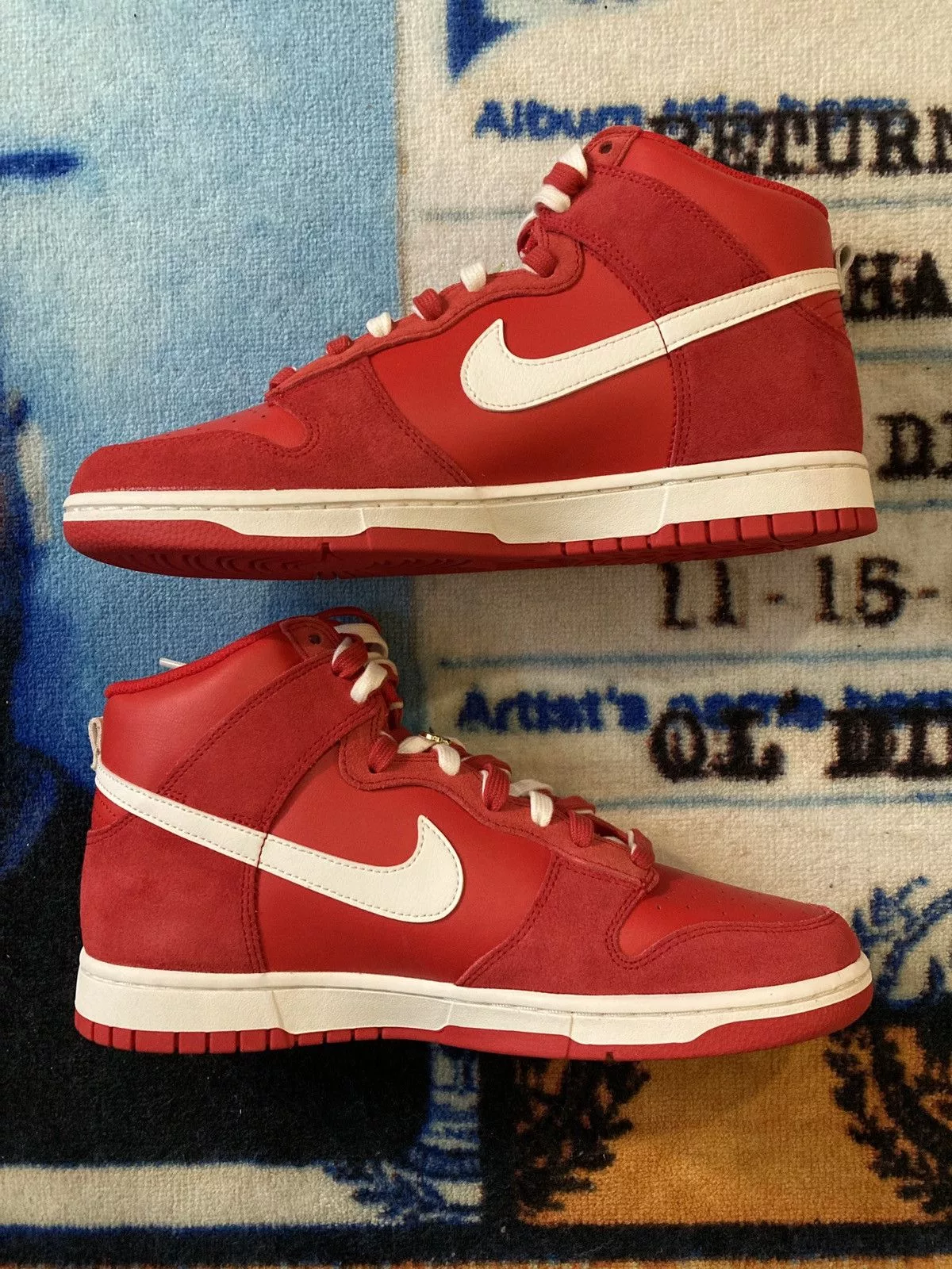 Nike Hi Top Sneakers Nike Dunk High First Use Red