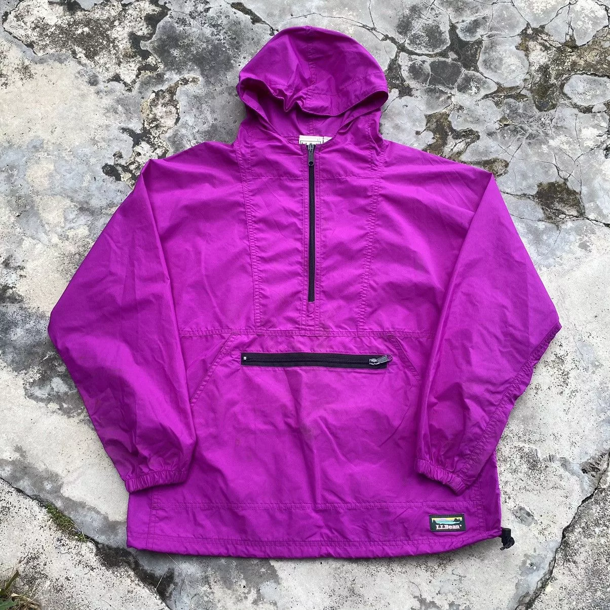 L.L. Bean Light Jackets L.L. Bean L.L Bean Half zip Windbreaker Raincoat Jacket Purple