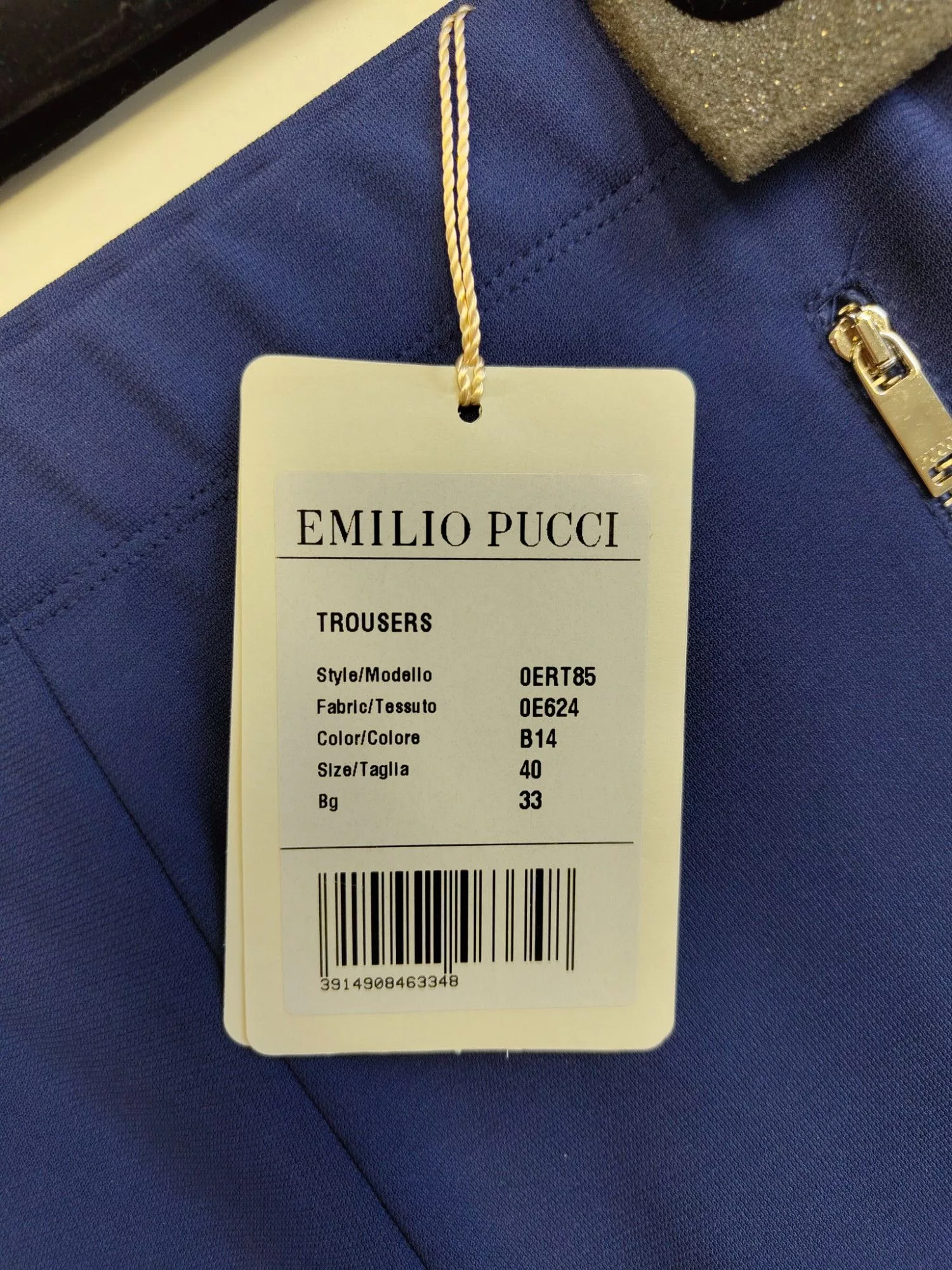 Emilio Pucci Pants Emilio Pucci Navy Blue Straight Pants