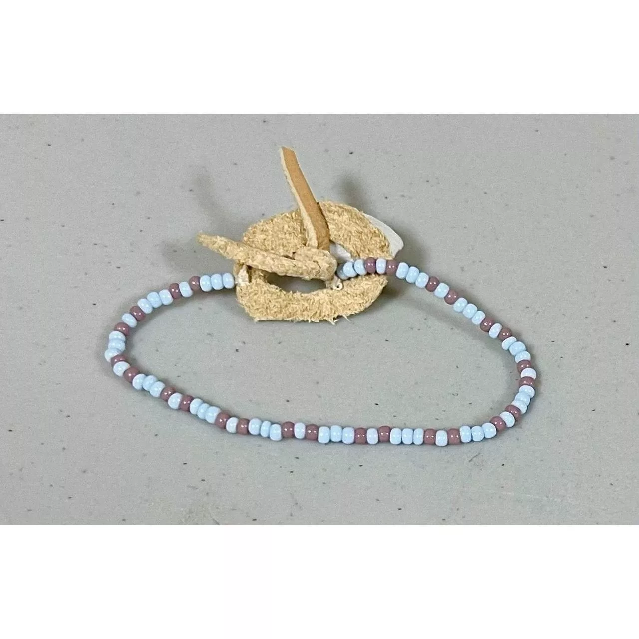 Handmade Bracelets Handmade × Jewelry × Vintage Blue Purple Beaded Seashell Handmade Bracelet Jewelry 🩵