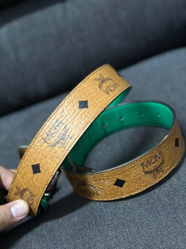 MCM Belts Authentic MCM Belt Size 34 Gold