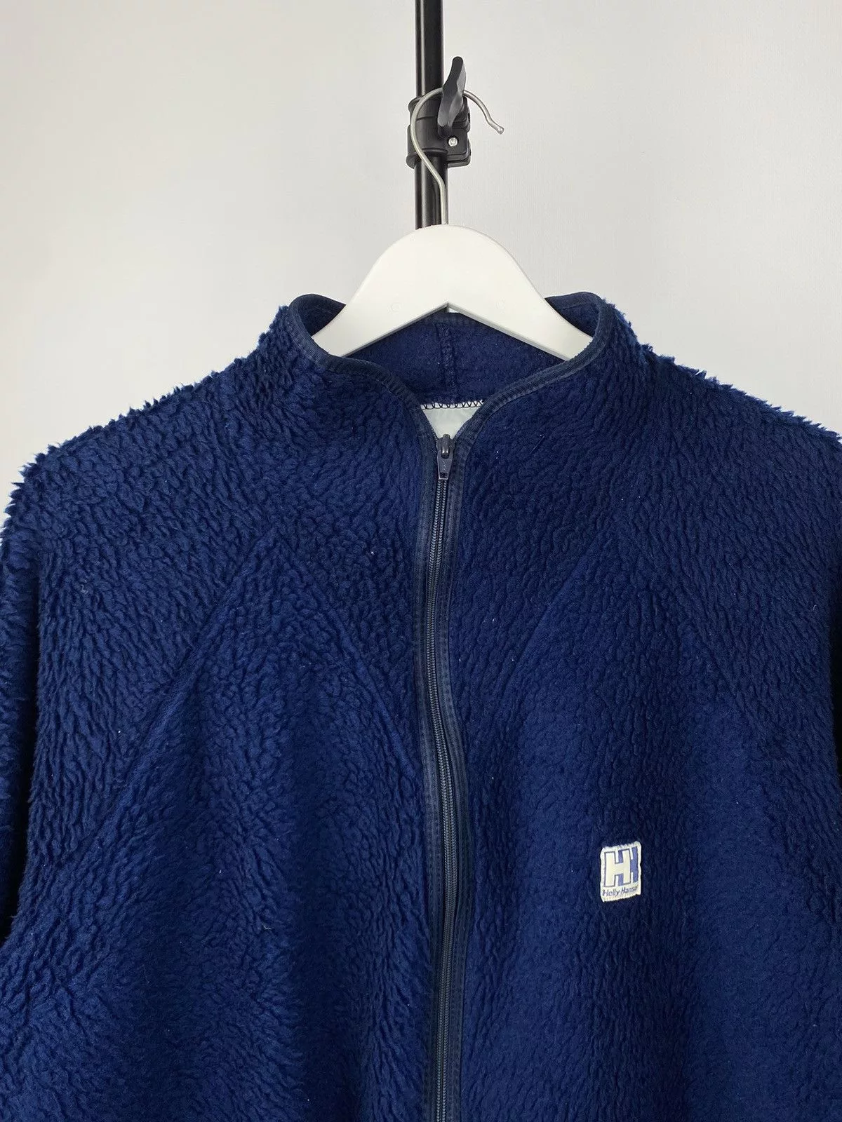 Helly Hansen Light Jackets Helly Hansen × Vintage 80s Vintage Helly Hansen Blue Full Zip Fleece Sherpa Jacket Streetwear
