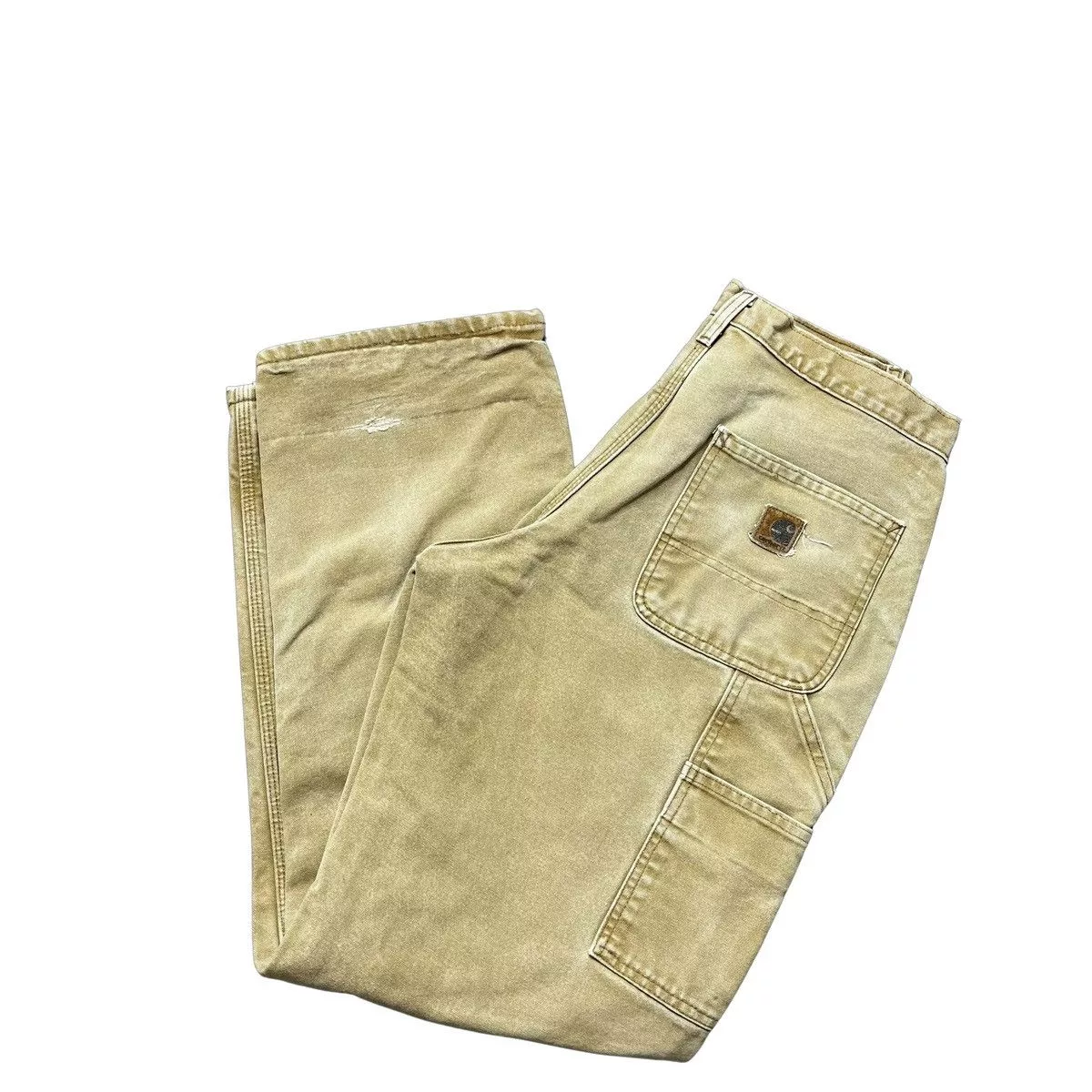 Carhartt Casual Pants Carhartt × Vintage vintage carhartt khaki flannel pants Brown