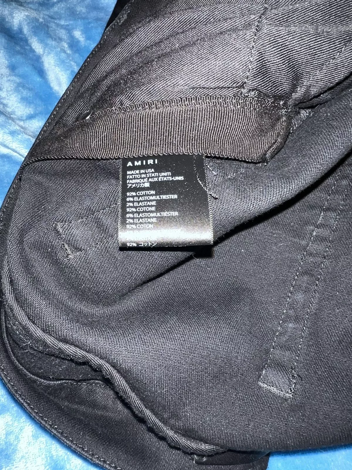 Amiri Denim Amiri jeans Black