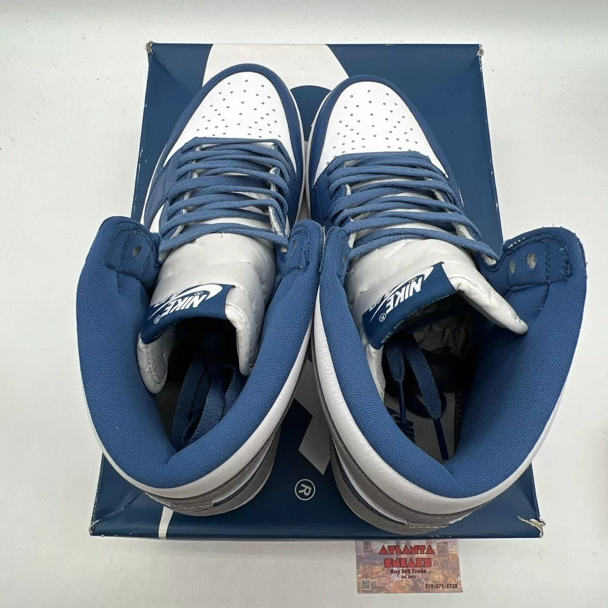 Nike Hi Top Sneakers Nike Air Jordan 1 high true blue White