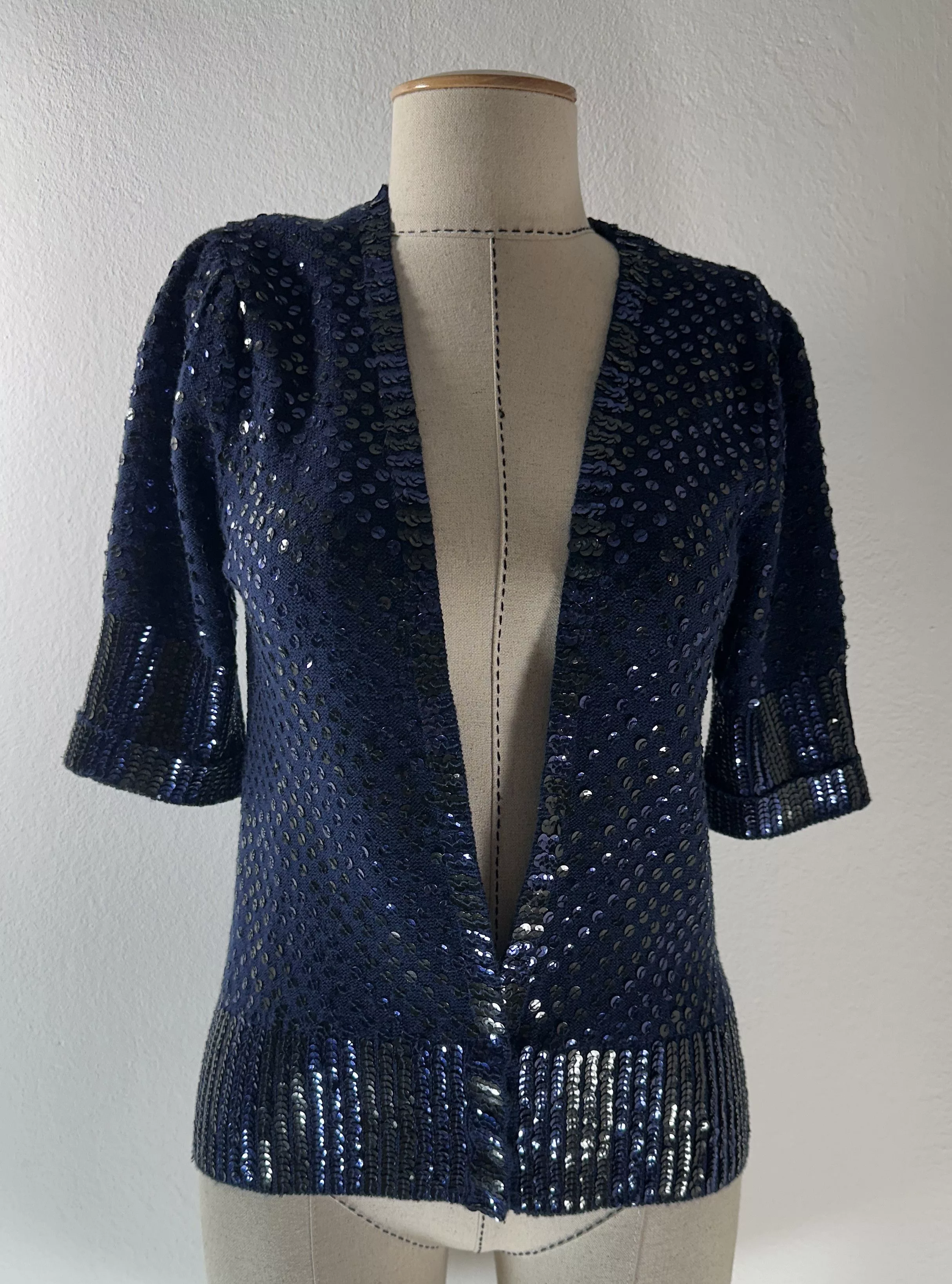 Marc by Marc Jacobs Sweaters Marc by Marc Jacobs Blue cardigan sequins