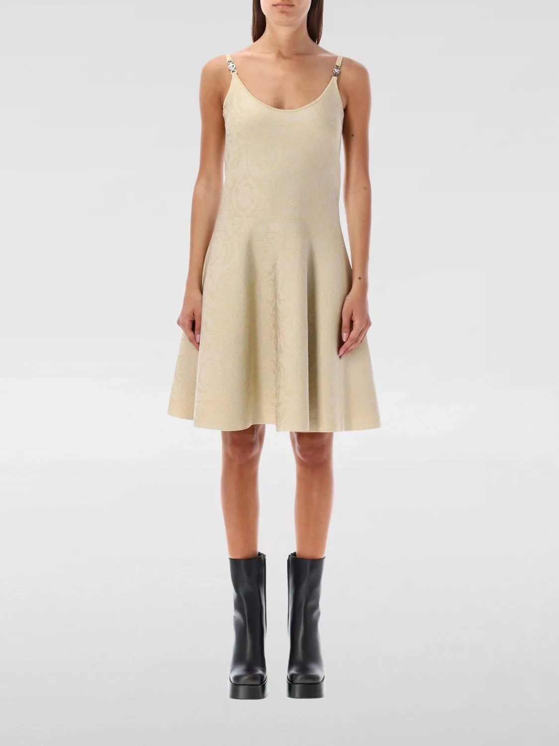 Versace Midi Dresses Versace Dress Woman Sand Multi