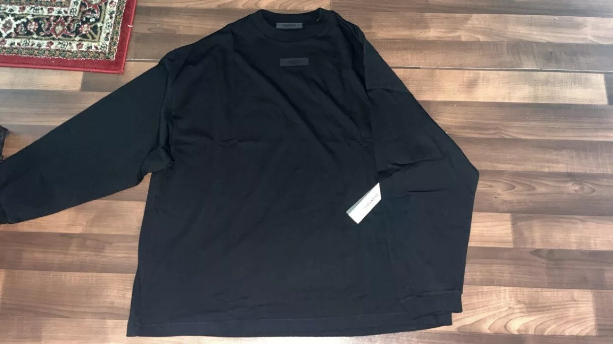 Essentials Long Sleeve T Shirts Essentials Sweater (Never Worn) Black