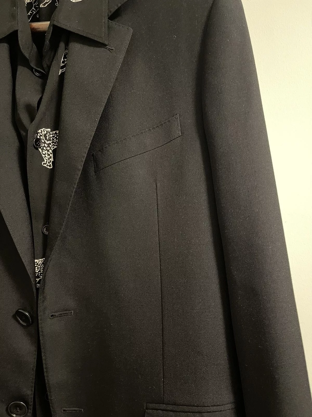 Celine Blazers Celine × Hedi Slimane Celine SS22 Cosmic Cruiser Rectangular 2 button blazer Black