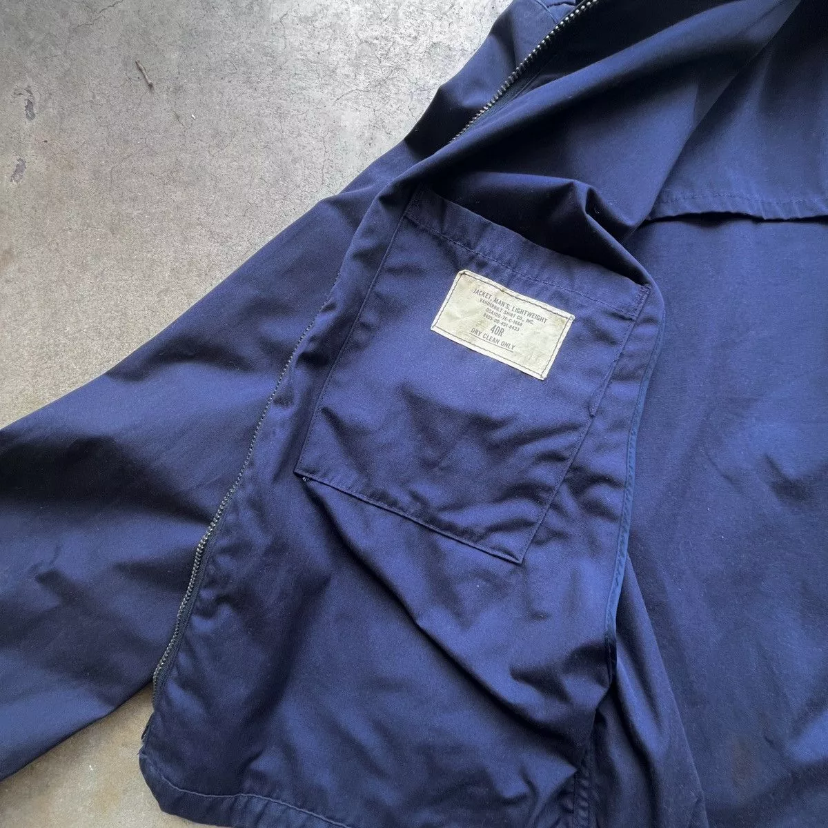 Vintage Light Jackets Vintage USAF Military Fighter Jacket Blue