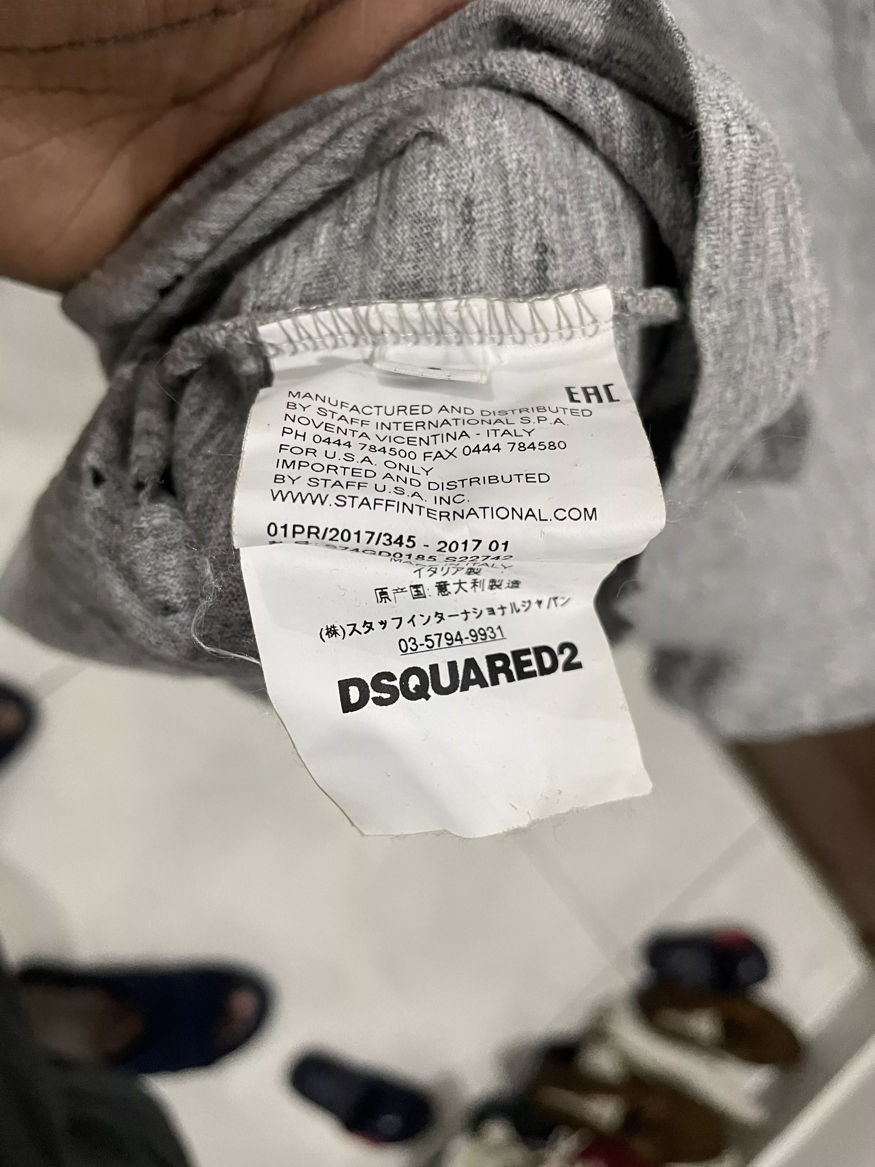 Dsquared2 Short Sleeve T Shirts Dsquared2 tshirt Gray