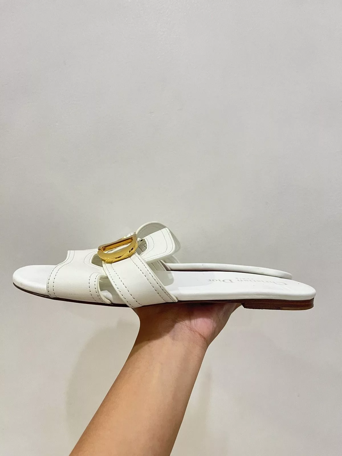 Dior Flats DIOR 30 MONTAIGNE White