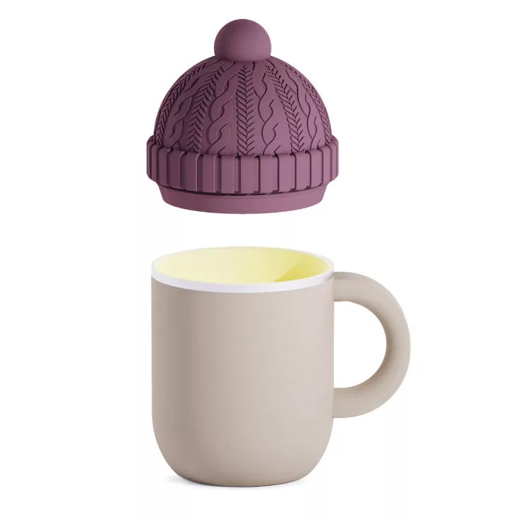 Happy Hat Insulated Mug Beige