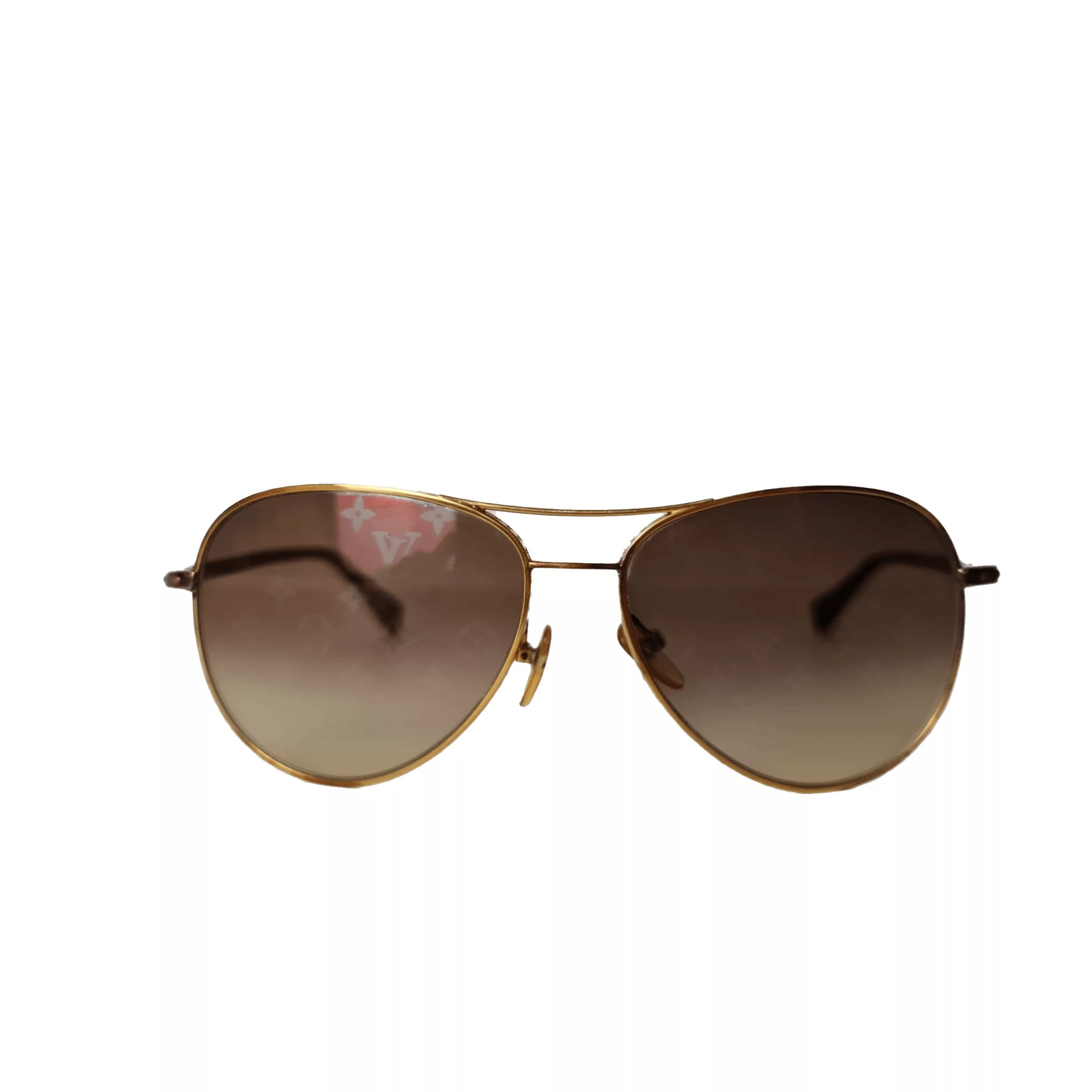 Louis Vuitton Sunglasses Louis Vuitton Goldtone Monogram Pilote Sunglasses Multi