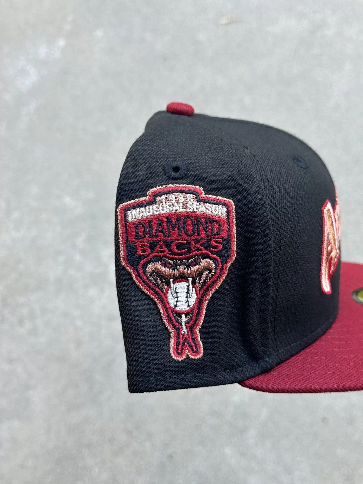 MLB Hats MLB × New Era Arizona Diamondbacks Two Tone Script Fitted 7 1/4 Hat Dreams Red