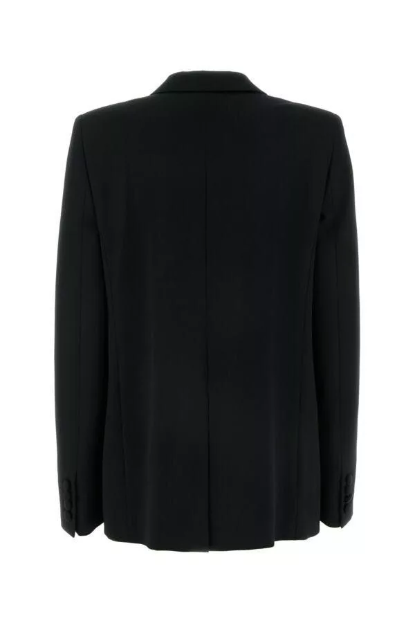 Stella McCartney Blazers Stella McCartney Black Stretch Wool Blazer Multi