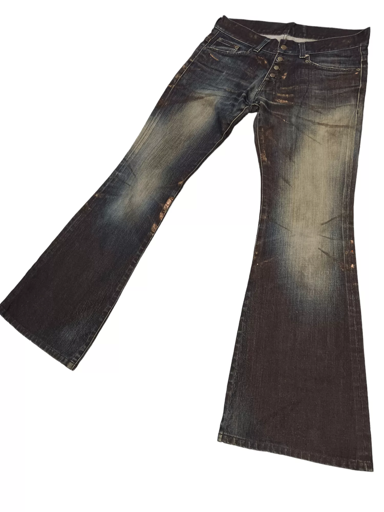 Tornado Mart Denim Rare!!! Tornado Mart Seditionaries Super Flare Jeans Blue