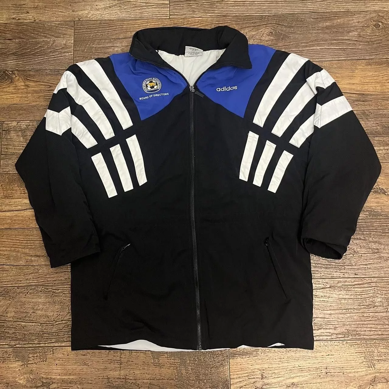 Adidas Heavy Coats Vintage 90’s Adidas Soccer Coat Black