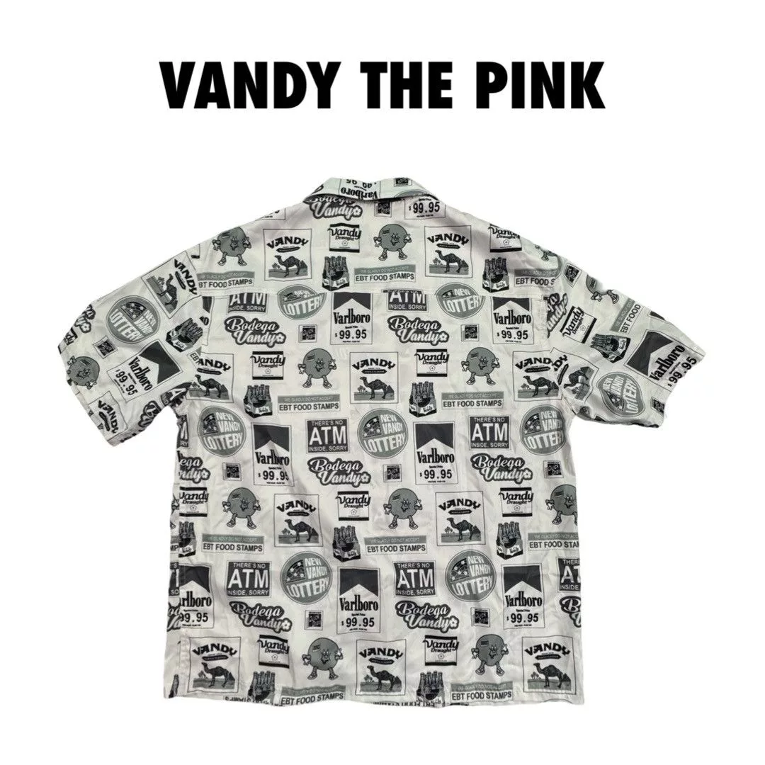 Vandy The Pink Shirts Button Ups Vandy The Pink Cabana button up 2021 release White