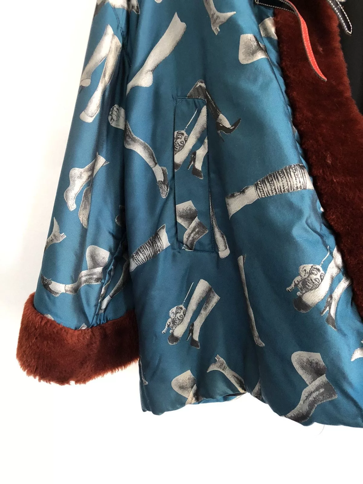Jean Paul Gaultier Heavy Coats Jean Paul Gaultier aw 92 french cancan kimono coat Blue