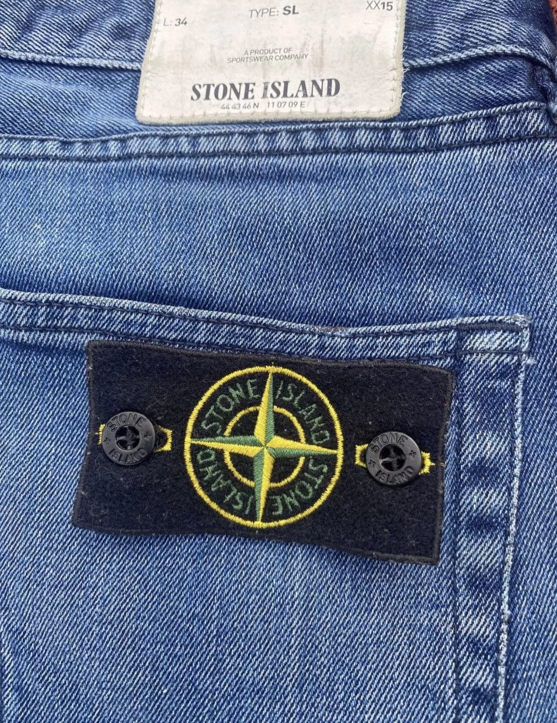 Stone Island denim pants Blue