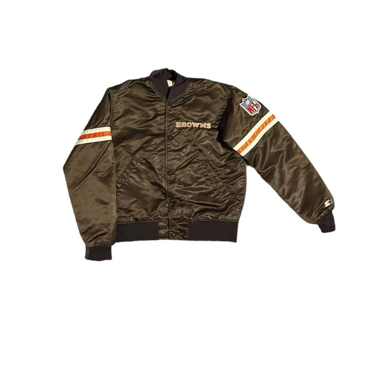 Starter Bombers Vintage Starter Cleveland Browns Satin Jacket