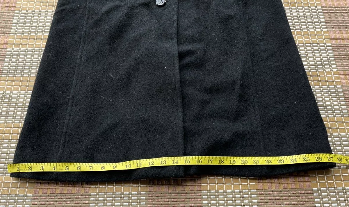 Pierre Balmain Light Jackets Pierre Balmain Wool Long Jacket Black