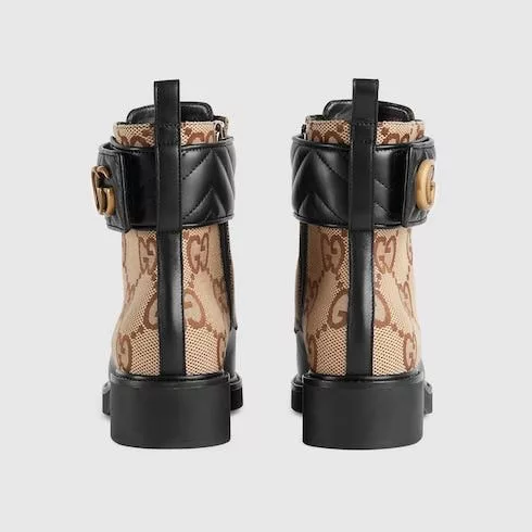 Gucci Miscellaneous Gucci Marmont Double G Ankle Boots SIZE 40 Beige