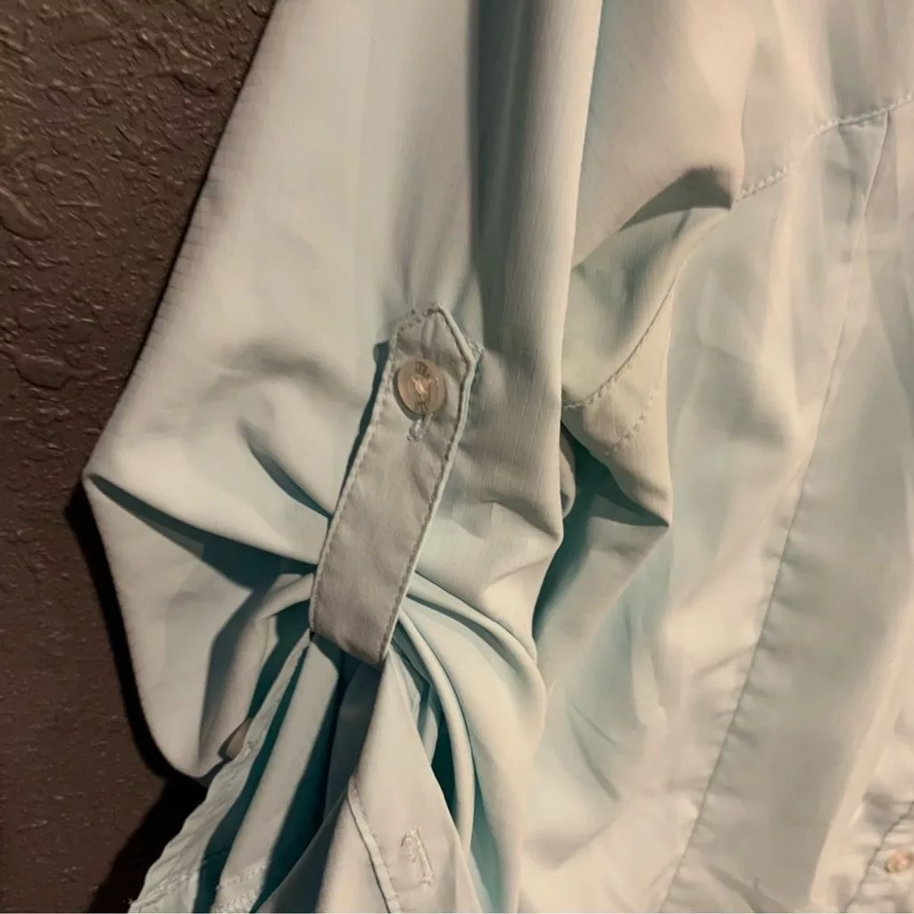 White Sierra Button Ups Women’s White Sierra Jackson Hole Button Down Shirt Blue