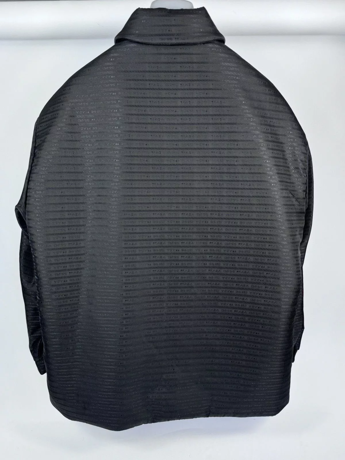 Prada Leather Jackets PRADA PRINT JACKET Black