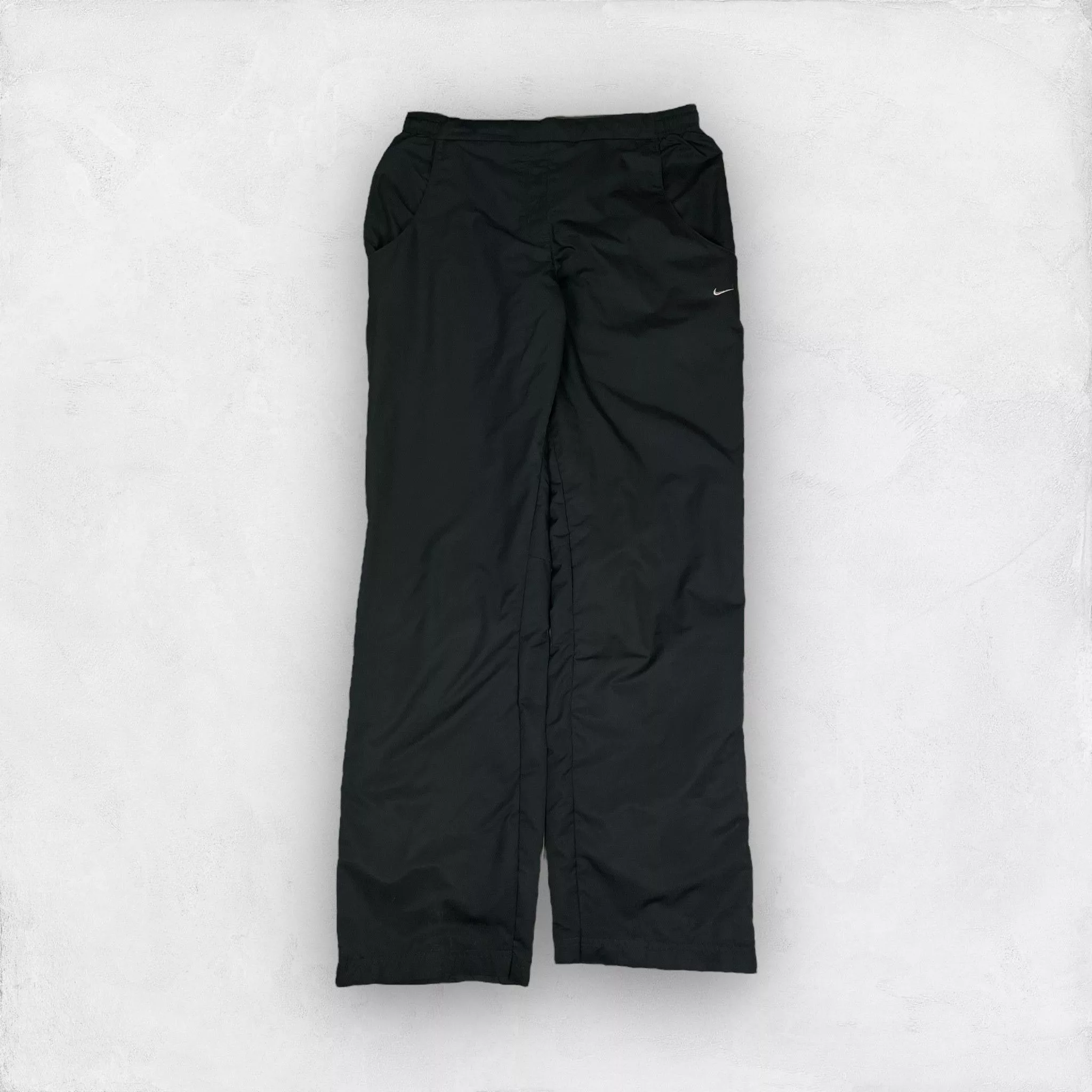 Nike Casual Pants Nike × Vintage Nike Men's Black Swoosh Ankle Zip Straight Leg Track Pants M
