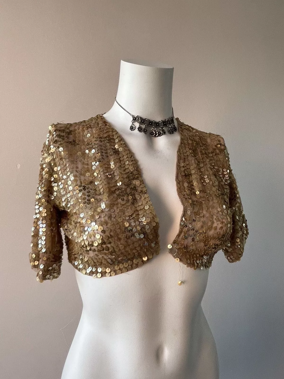 Vintage Blouses Vintage Y2k top Gold