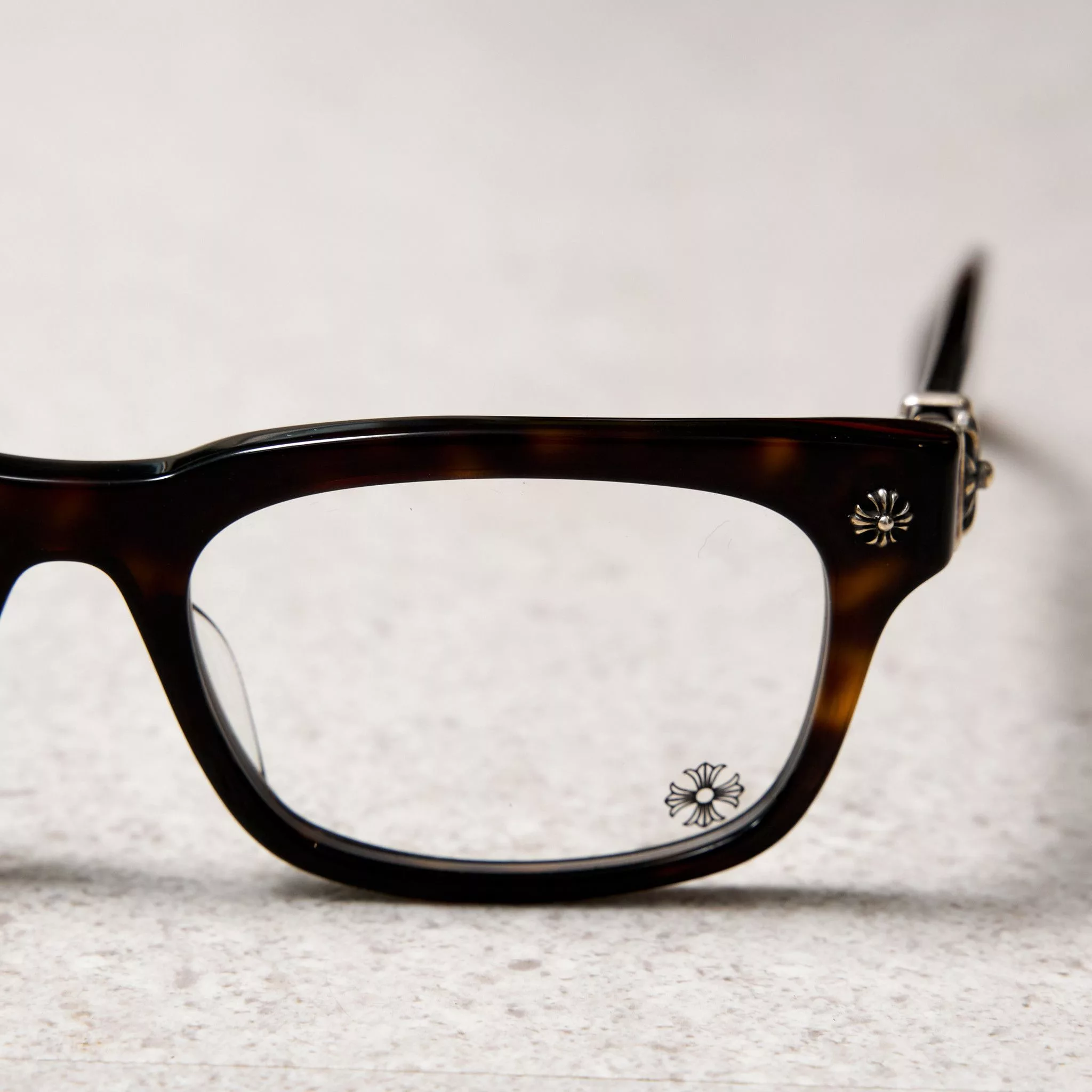 Chrome Hearts Glasses CHROME HEARTS VAGILANTE MIDNIGHT TORTOISE Brown