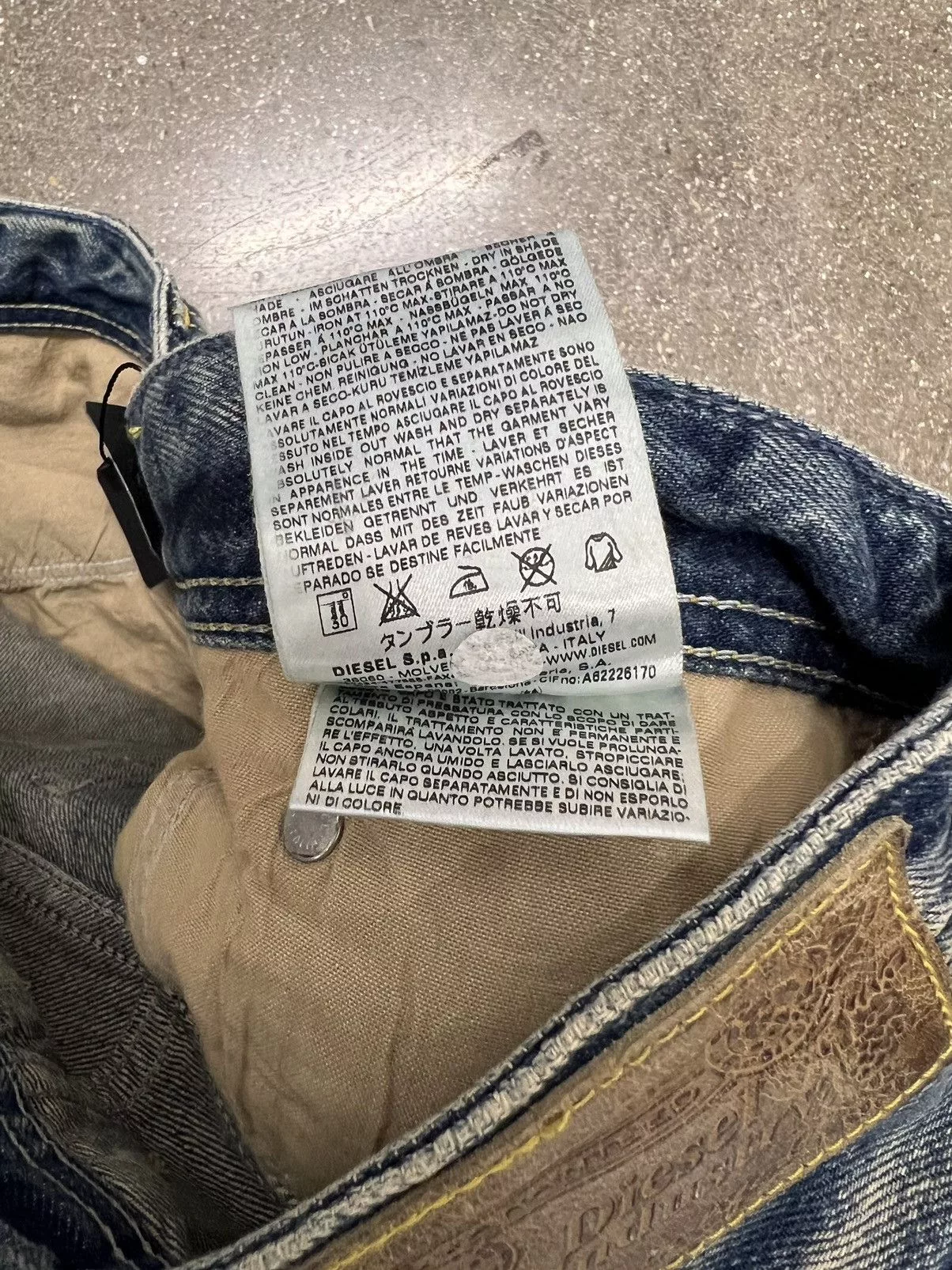 Diesel Denim Diesel 08 Viker Denim Pants Blue