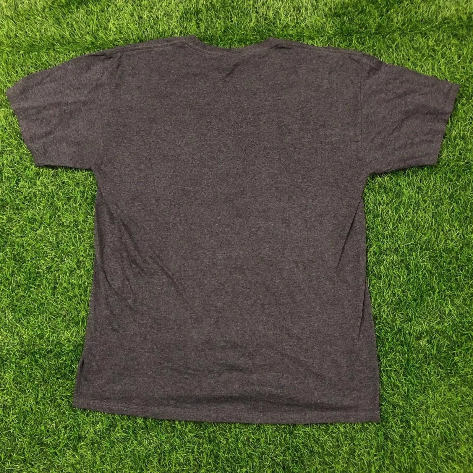 Jerzees Short Sleeve T Shirts Jerzees Men’s Grey Hornets Marshall Traditional Graphic Tee Gray