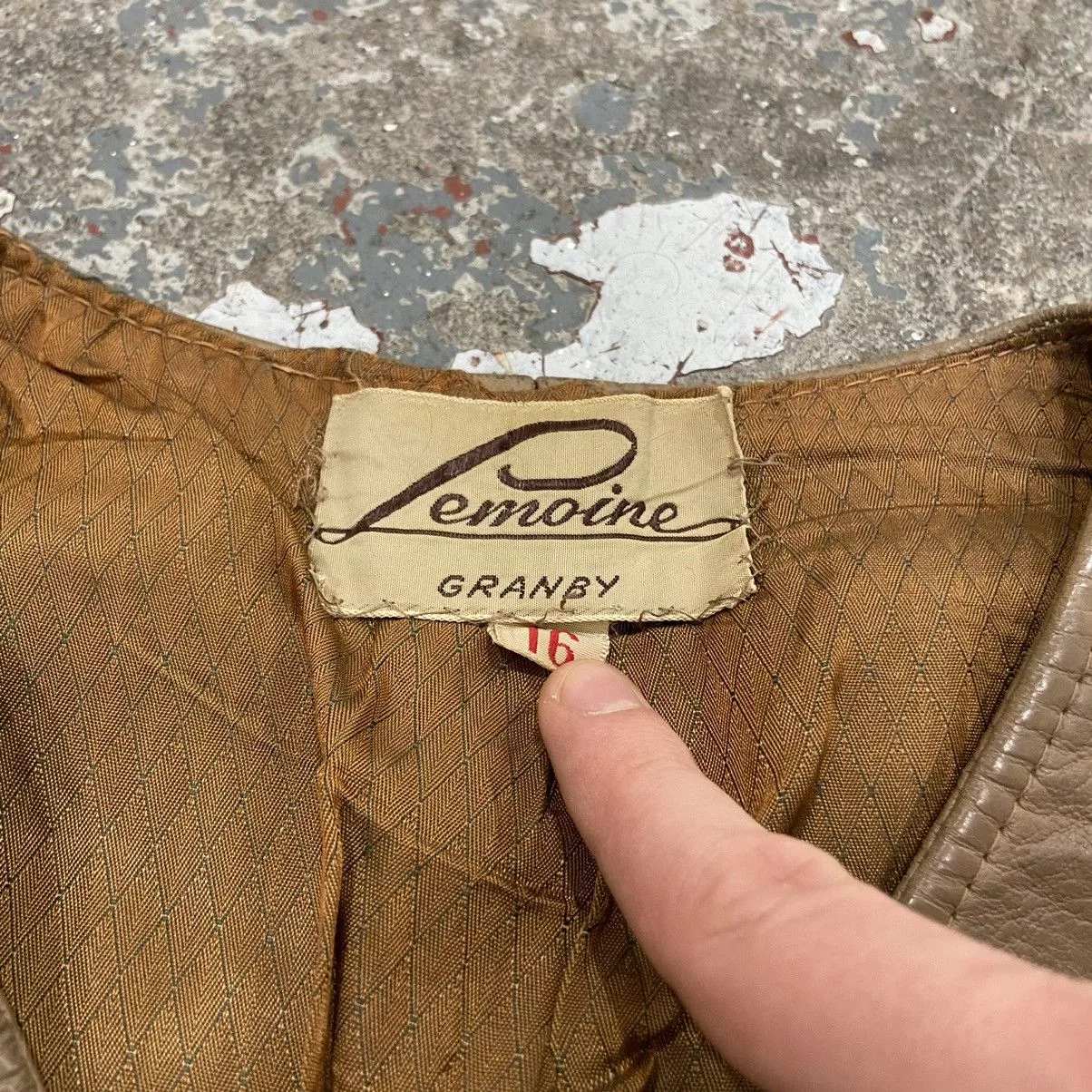 Vintage Vests Vintage Brown Leather Vest