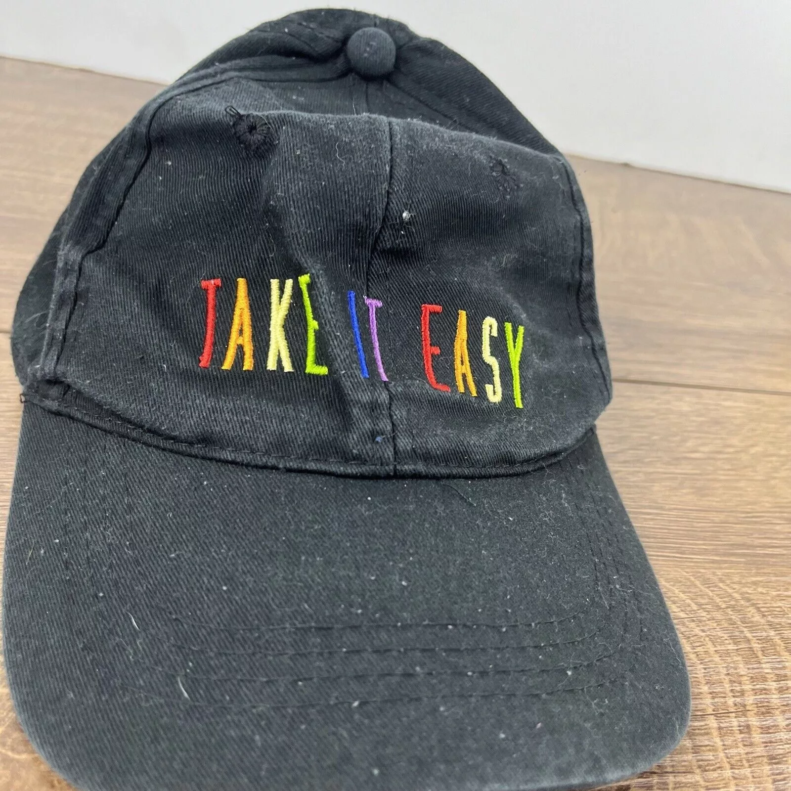 Other Hats Other Take it Easy Hat Take her Easy Black Hat Adjustable Adult Fi