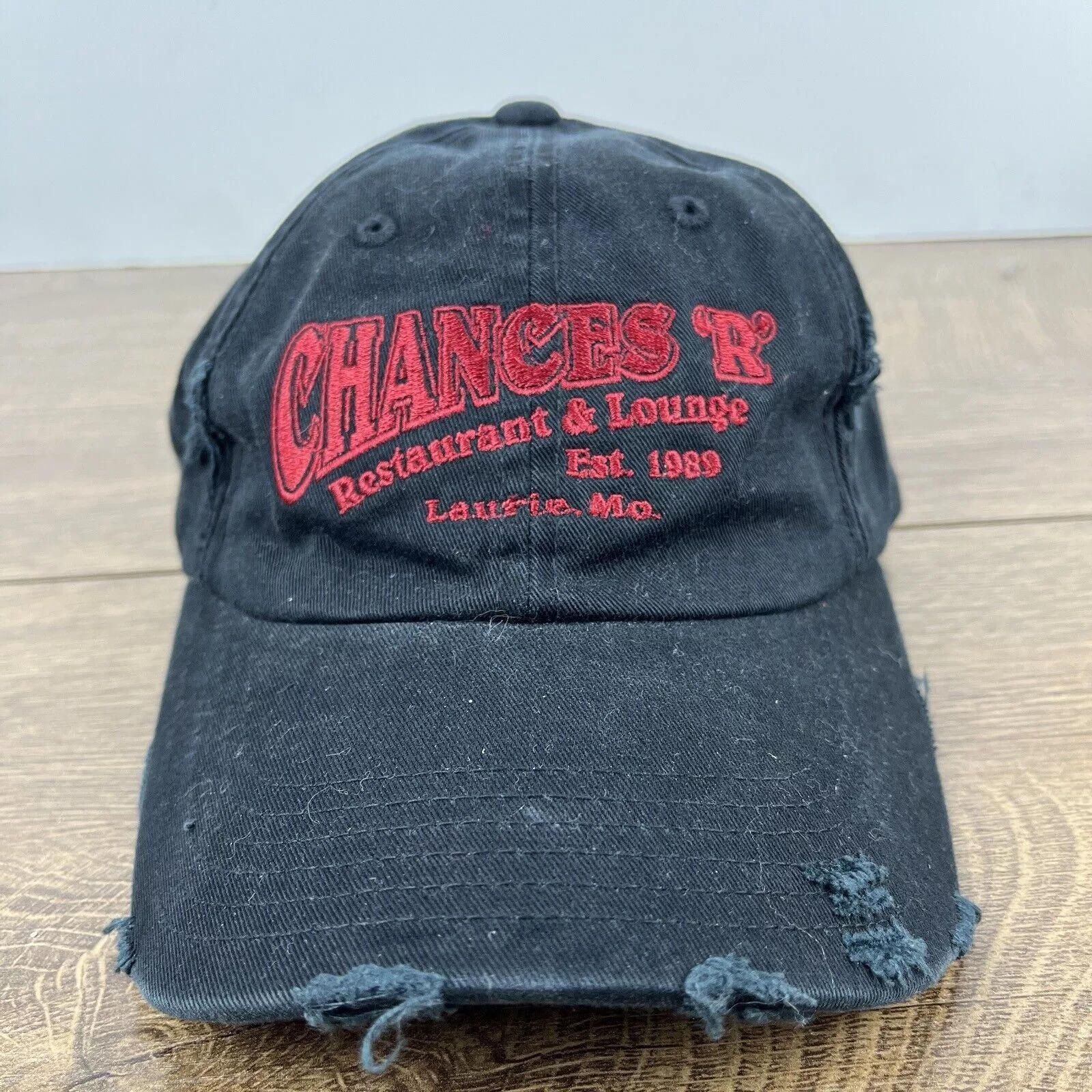 Other Hats Other Chances Restaurant Lounge Hat R Laurie MO Hat Adjustable Adu Black