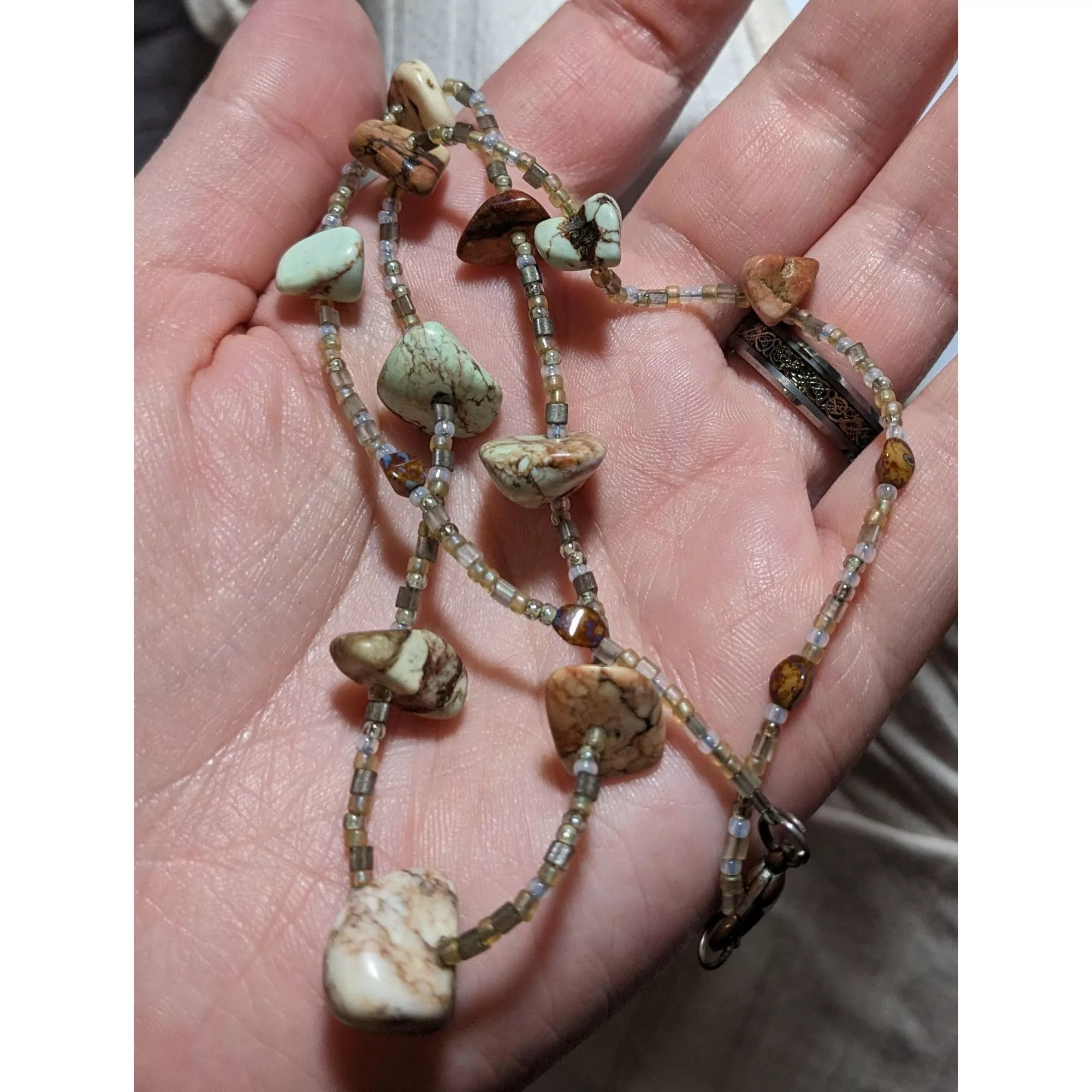 Other Necklaces Other Beaded Gem Chip Necklace Multi