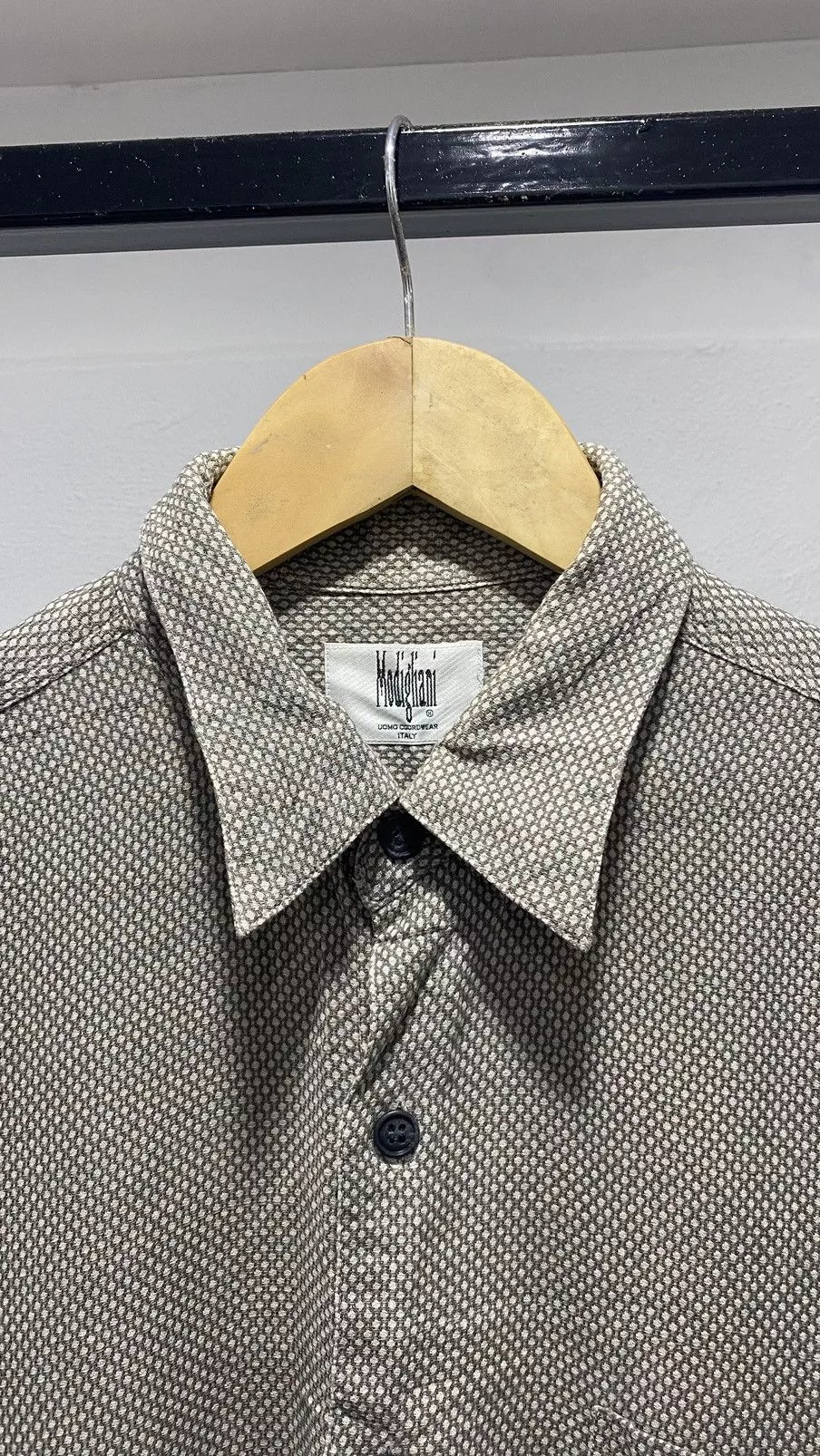 Vintage Shirts Button Ups Vintage 🚨FINAL DROP🚨 Modigliani Italy Snake Skin Formal Shirt White