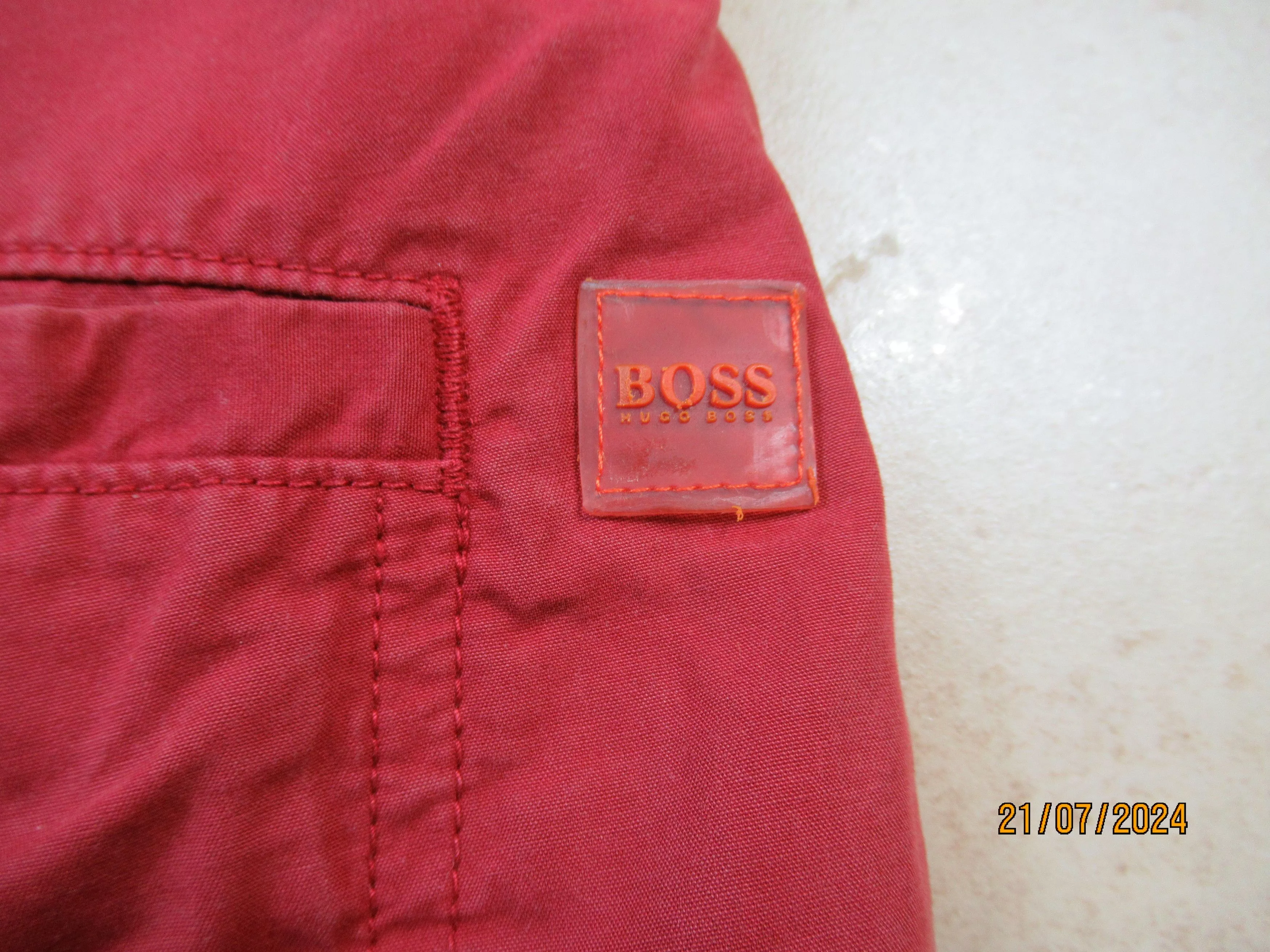 Hugo Boss Shorts Hugo Boss Riso red shorts