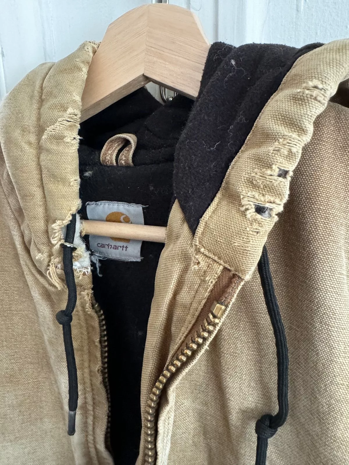 Carhartt Light Jackets carhartt workwear jacket authentic worn Beige