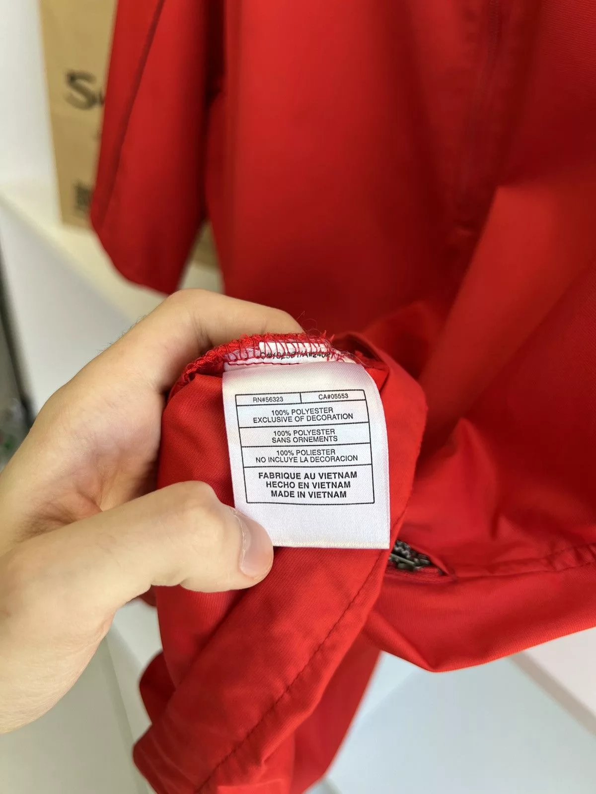 Nike Denim Jackets Nike × Vintage Vintage NIKE Red Golf Pullover Jacket