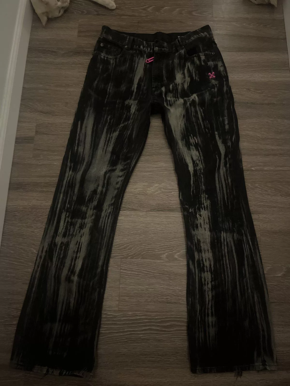 Off-White Denim Off-White × Virgil Abloh Off-white pants Black